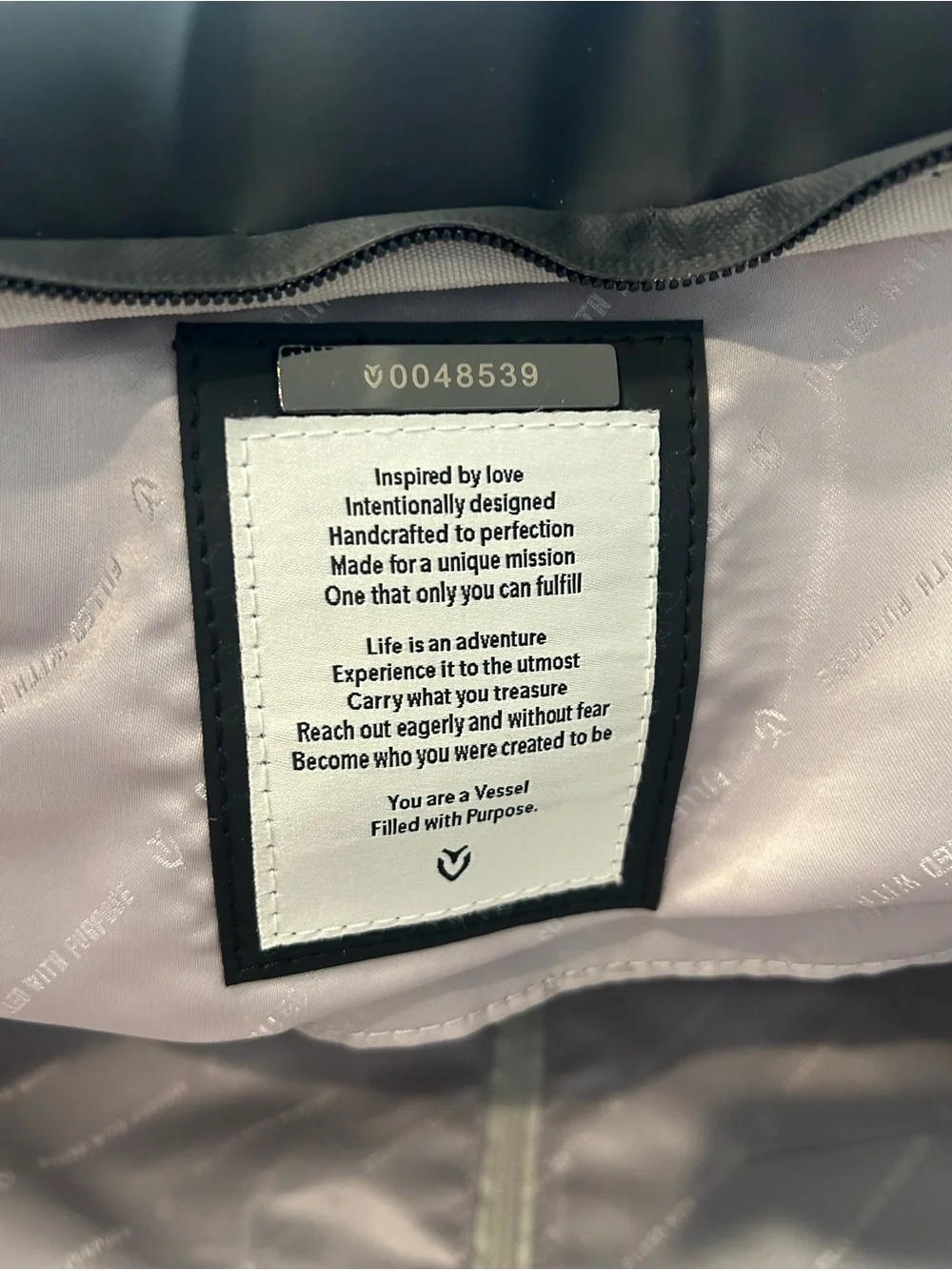 Vessel Signature Garment Duffel - NWOT
